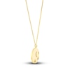 Thumbnail Image 2 of Moon & Star Necklace Diamond Accents 14K Yellow Gold 18&quot;