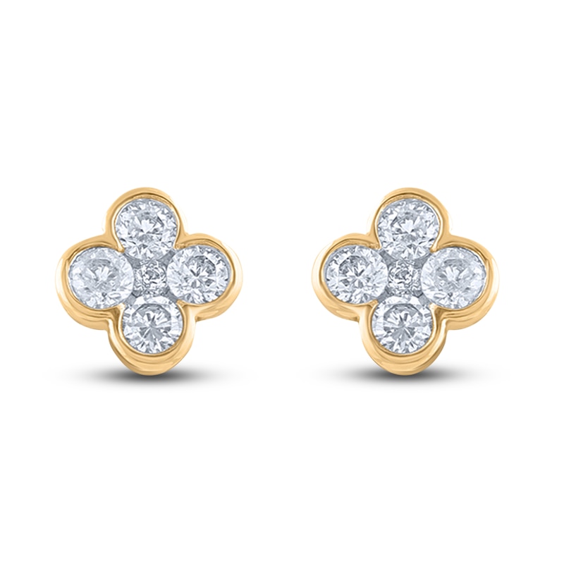 Diamond Stud Earrings 1/4 ct tw Round 14K Yellow Gold | Jared