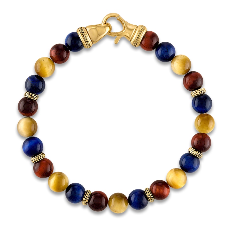 Lapis Lazuli beads and Gold Plated Mini Charm Bracelet - Range of