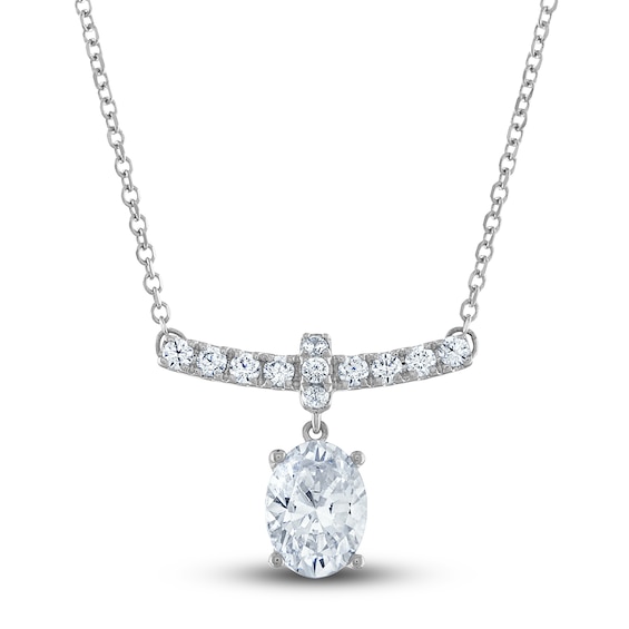 Vera Wang WISH Diamond Pendant Necklace 5/8 ct tw Round/Pear