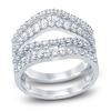 Thumbnail Image 1 of Diamond Anniversary Enhancer Band 1-1/4 ct tw Round/Baguette 14K White Gold