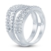 Thumbnail Image 2 of Diamond Anniversary Enhancer Band 1-1/4 ct tw Round/Baguette 14K White Gold