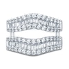 Thumbnail Image 3 of Diamond Anniversary Enhancer Band 1-1/4 ct tw Round/Baguette 14K White Gold