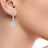 Thumbnail Image 4 of Diamond Drop Earrings 1/3 ct tw Round 14K White Gold