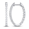 Thumbnail Image 0 of Diamond Hoop Earrings 1 ct tw 10K White Gold