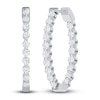 Thumbnail Image 1 of Diamond Hoop Earrings 1 ct tw 10K White Gold