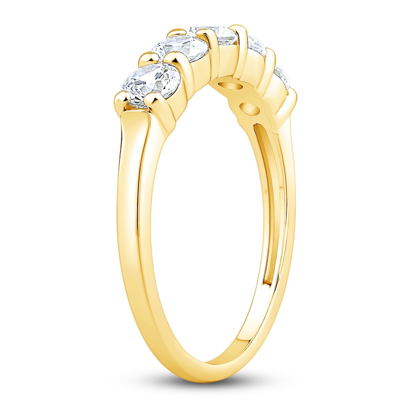 Main Image 2 of Diamond 5-Stone Anniversary Band 1 ct tw 14K Yellow Gold