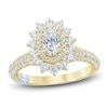 Thumbnail Image 0 of Pnina Tornai Oval-Cut Diamond Starburst Halo Engagement Ring 1-1/2 ct tw 14K Yellow Gold