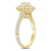 Thumbnail Image 1 of Pnina Tornai Oval-Cut Diamond Starburst Halo Engagement Ring 1-1/2 ct tw 14K Yellow Gold