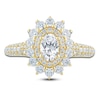 Thumbnail Image 2 of Pnina Tornai Oval-Cut Diamond Starburst Halo Engagement Ring 1-1/2 ct tw 14K Yellow Gold