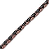 Thumbnail Image 2 of Men's Satin-Finish Link Bracelet Brown & Black Ion-Plated Stainless Steel 9&quot;