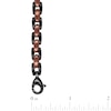 Thumbnail Image 4 of Men's Satin-Finish Link Bracelet Brown & Black Ion-Plated Stainless Steel 9&quot;