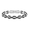 Thumbnail Image 1 of Men's Black Diamond Link Bracelet 1/3 ct tw Stainless Steel & Black Ion Plating 8.5&quot;