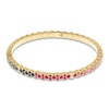 Thumbnail Image 0 of ZYDO Diamond & Natural Multi-Gemstone Stretch Bracelet 1/8 ct tw 18K Yellow Gold 6.5"