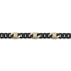 Thumbnail Image 3 of Men's Cuban Chain Bracelet 10mm Black & Yellow Ion-Plated Stainless Steel 8.5&quot;