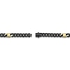 Thumbnail Image 4 of Men's Cuban Chain Bracelet 10mm Black & Yellow Ion-Plated Stainless Steel 8.5&quot;