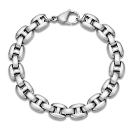 Men's Matte Puff Chain Bracelet 8.5mm Stainless Steel 8.5&quot;