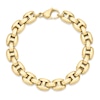 Thumbnail Image 1 of Men's Matte Puff Chain Bracelet 8.5mm Yellow Ion-Plated Stainless Steel 8.5&quot;