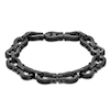 Thumbnail Image 1 of Men's Stirrup Link Chain Bracelet Black Ion-Plated Stainless Steel 8.5&quot;