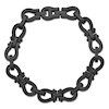 Thumbnail Image 2 of Men's Stirrup Link Chain Bracelet Black Ion-Plated Stainless Steel 8.5&quot;