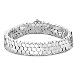 Men's Honeycomb Bracelet Stainless Steel 8&quot;