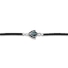 Thumbnail Image 3 of Men's Natural Malachite & Black Spinel Arrow Leather Bracelet Sterling Silver 8.5&quot;