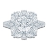 Thumbnail Image 3 of Pnina Tornai Round-Cut Lab-Created Diamond Halo Engagement Ring 3 ct tw 14K White Gold