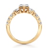 Thumbnail Image 2 of J'Lure Lozenge Step-Cut Lab-Created Diamond Engagement Ring 2 ct tw 18K Yellow Gold