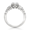 Thumbnail Image 2 of J'Lure Lozenge Step-Cut Lab-Created Diamond Engagement Ring 3-3/8 ct tw 18K White Gold