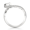 Thumbnail Image 2 of J'Lure Lab-Created Diamond Contour Wedding Band 1/6 ct tw 18K White Gold