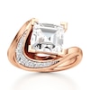 Thumbnail Image 1 of J'Lure Carre Step-Cut Lab-Created Diamond Engagement Ring 3 ct tw 18K Rose Gold