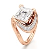 Thumbnail Image 4 of J'Lure Carre Step-Cut Lab-Created Diamond Engagement Ring 3 ct tw 18K Rose Gold