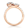 Thumbnail Image 2 of J'Lure Heart Brilliant-Cut Two-Stone Lab-Created Diamond Engagement Ring 1-3/4 ct tw 18K Rose Gold