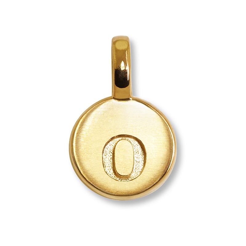 Alex Woo Charm Letter O 14K Yellow Gold