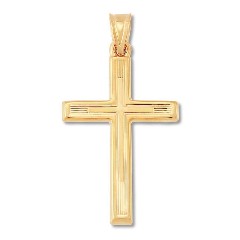 Cross Charm 14K Yellow Gold