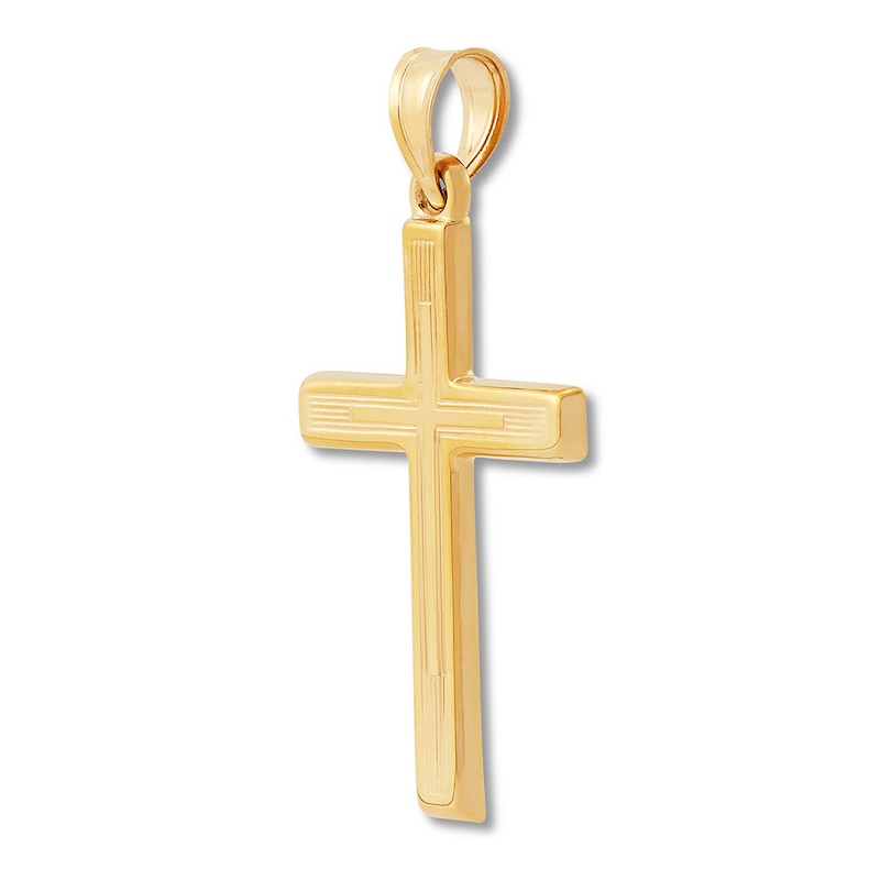 Cross Charm 14K Yellow Gold