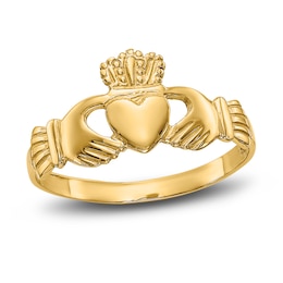 Women's Claddagh Ring 14K Yellow Gold