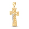 Thumbnail Image 2 of Crucifix Pendant Charm 10K Two-Tone Gold