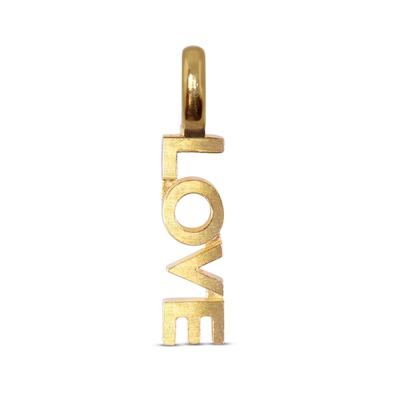 Main Image 1 of Alex Woo Mini X LOVE Charm 14K Yellow Gold