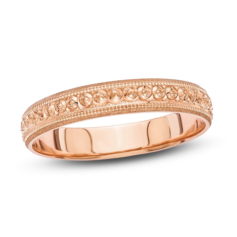 Main Image 1 of Design Wedding Band 14K Rose Gold