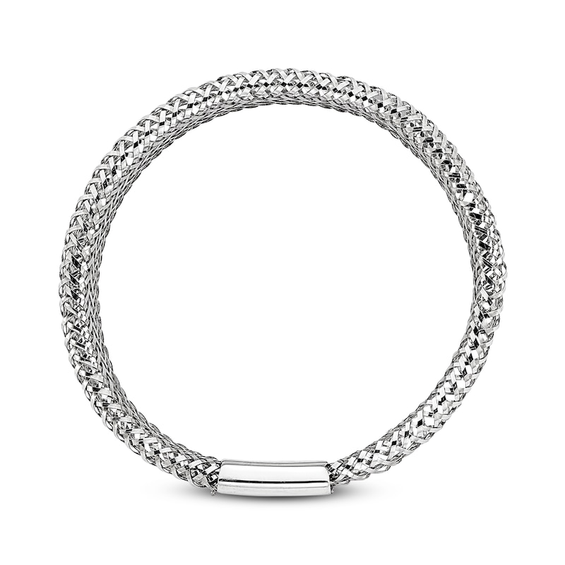 Polished Stretch Ring 14K White Gold