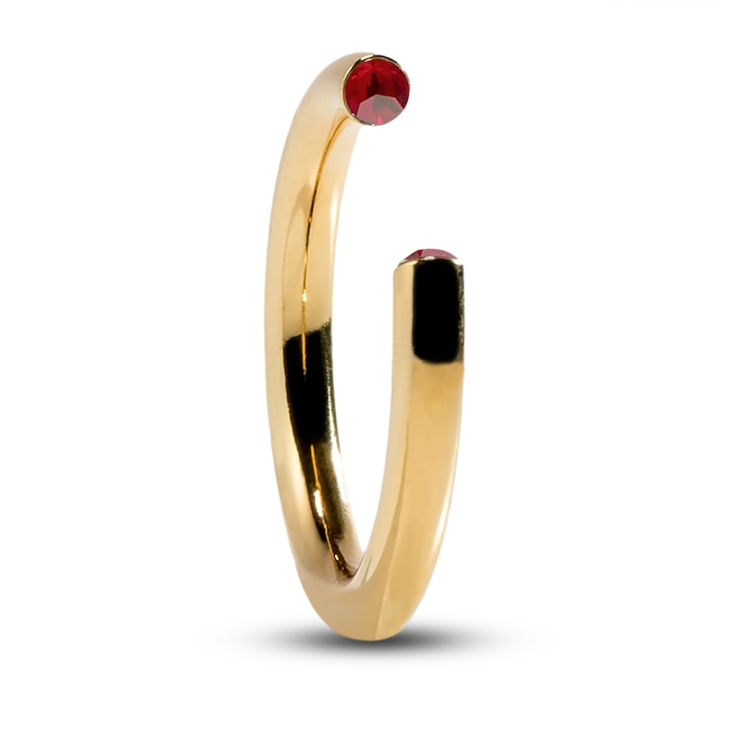 Stella Valle January Birthstone Ring Red Crystal 18K Gold-Plated Brass