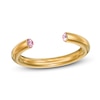 Thumbnail Image 3 of Stella Valle October Birthstone Ring Rose Crystal 18K Gold-Plated Brass