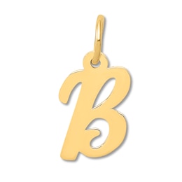 Small &quot;B&quot; Initial Charm 14K Yellow Gold