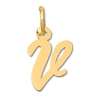 Thumbnail Image 1 of Small &quot;V&quot; Initial Charm 14K Yellow Gold