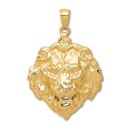 Gold Lion Charm 14K Yellow Gold