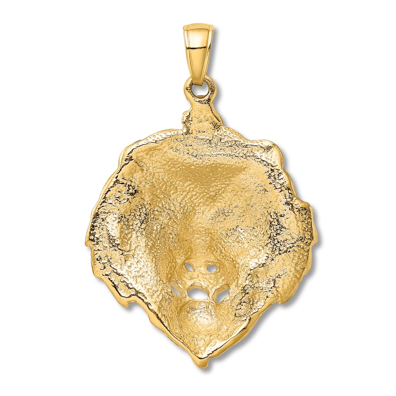 Main Image 2 of Gold Lion Charm 14K Yellow Gold