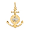 Thumbnail Image 1 of Anchor & Compass Charm 14K Two-Tone Gold