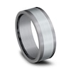 Thumbnail Image 2 of Satin Wedding Band 14K White Gold/Tantalum 8.0mm