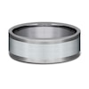 Thumbnail Image 3 of Satin Wedding Band 14K White Gold/Tantalum 8.0mm